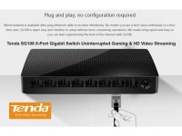 TENDA SG108 8 PORT 10/100/1000 GIGABIT PLASTİK KASA YÖNETİLEMEZ SWITCH